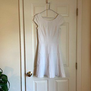 White fit-and-flare dress
